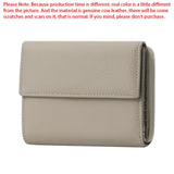 Royal Bagger Portable Trifold Short Wallets, Genuine Leather Coin Purse, Fashion Multiple Slot Card Holder 1869