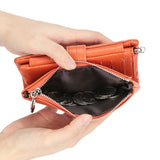 Royal Bagger Long Trifold Wallets for Women Genuine Cow Leather Large Capacity Clutch Wallet Fashion Coin Purse Card Holder 1562